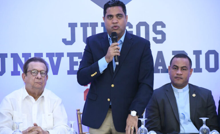 Ministro Kelvin Cruz anuncia el rescate de los Juegos Deportivos Universitarios 2025